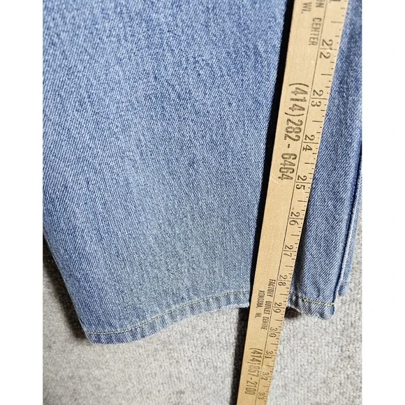 Levis 550 Relaxed Fit Jeans Mens Size 36x32 Blue Medium Wash 5 Pocket Distressed - Picture 7 of 7